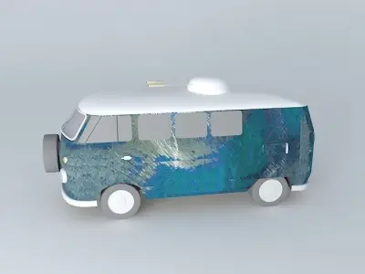 Post-Apocalyptic Ambulance Free 3D model