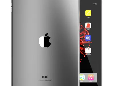 Apple iPad Pro 97 Inch Wifi Space Grey 3D model
