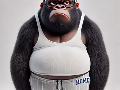 Lazy Kong The Chill Gorilla 3D model