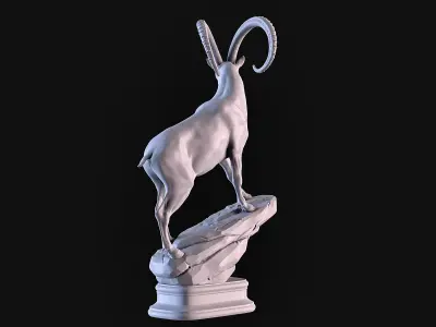 Ibex Statue 3D print model
