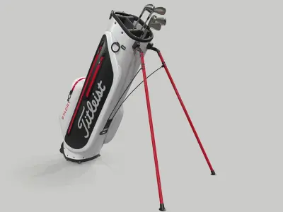 Titleist White StaDry Golf Bag Plus 3D model