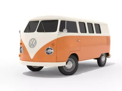 Volkswagen Transporter T1 - Bus 3D model