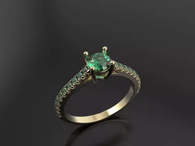 Butterfly cut ring  3D print model