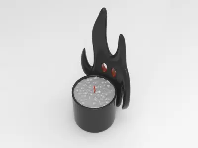 Mufe Candlestick Low-poly 3D model