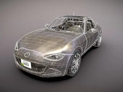 Mazda MX-5 2016 Low-poly 3D model