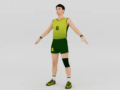 Volleyball Player V1 3D model