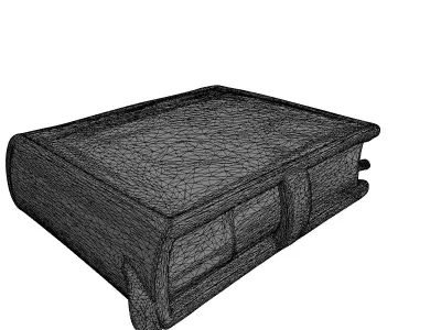 Vintage Leather Family Photo Album Low-poly 3D model