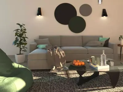 Living room Free 3D model purchase