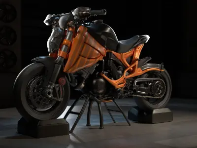 3D Motorbike Super Hyper Bike Model 3D model