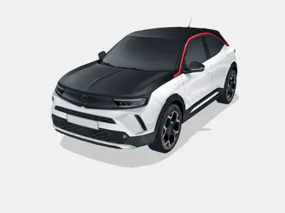 Opel Mokka 2021 Low-poly 3D model