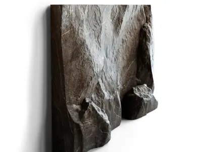 Stone wall 2 3D model