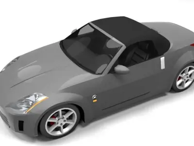 NISSAN 350Z LOWPOLY Low-poly 3D model