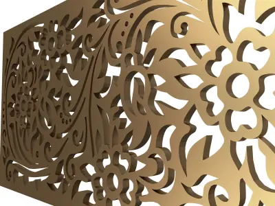 Carved Decoration Panel 03 Low-poly 3D model