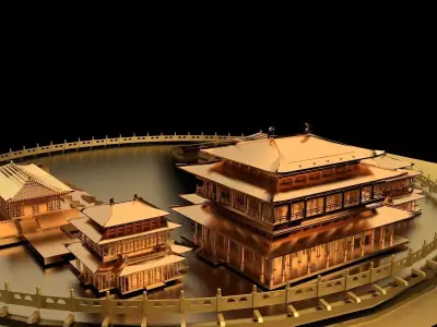 Chinese ancient house 3D model 19