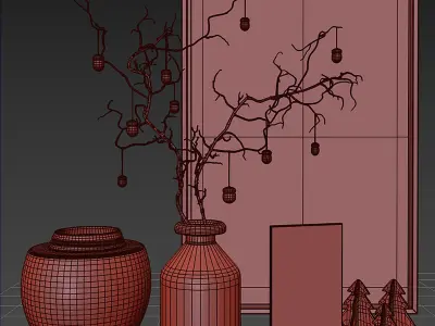 Decorative set 5 3D model purchase