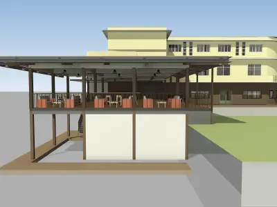 Renovation building by REVIT 3D model
