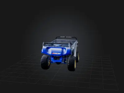 Power Sled Low-poly 3D model