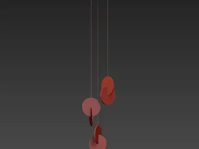 Cut out chandelier 3D model