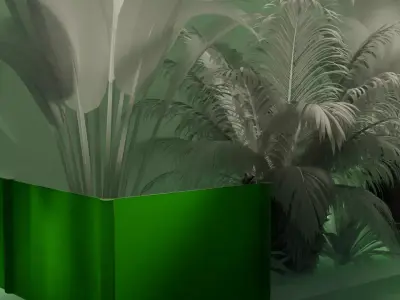 Garden Indoor - Game Ready 3D Model Low-poly 3D model