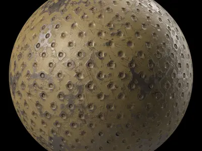 Metal Materials 38- Metal panels By Painting Pbr 4k Sbsar Texture