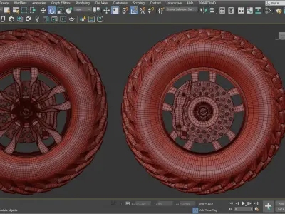 CFMOTO CFORCE 1000 wheel 3D model