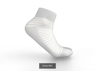 Socks  Collection 01 - 10 models 3D Model Pack