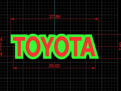 Emblem Toyota WPL C34 FJ40 scale116 RC Car Remove logo wpl c 3D print model