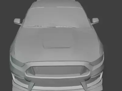  3D Printable Shell RC Car - 350R Muscle Car 3D print model