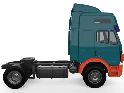 German old Truck SK Series Eurocab 3D Model for Custom Projects 3D print model