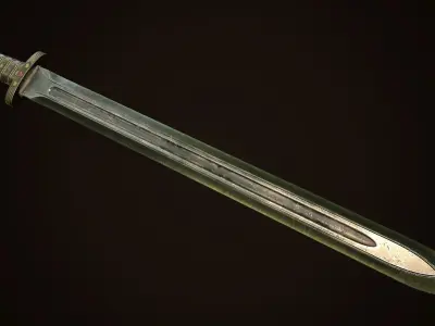 Sword 05 Low-poly 3D model