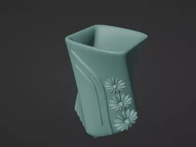 3D Printable Decorative Vase Model 3D print model