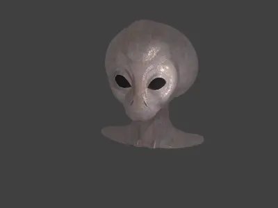 Alien Head Free 3D model purchase