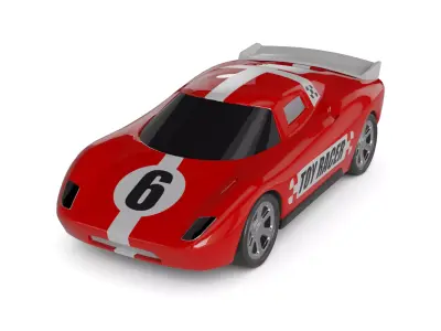 Cars and action games Toy Car Low-poly 3D model