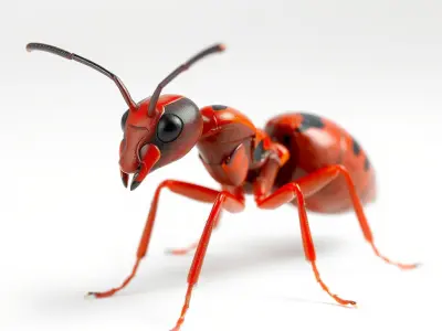 Red Soldier Ant Realistic 3D Model Pack Low-poly 3D model