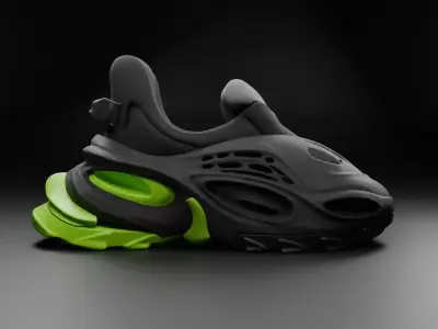 Sneaker concept Low-poly 3D model