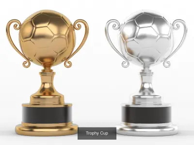 Trophy Cup Collection 3D Model Pack