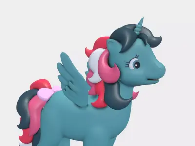 My little pony 90s original series fully rigged 3D model