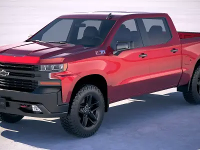 Chevrolet Silverado z71 CG 2019 3D model