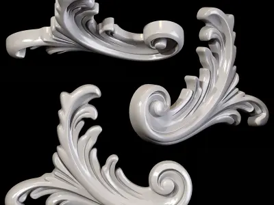 Classic carved 029 3D model