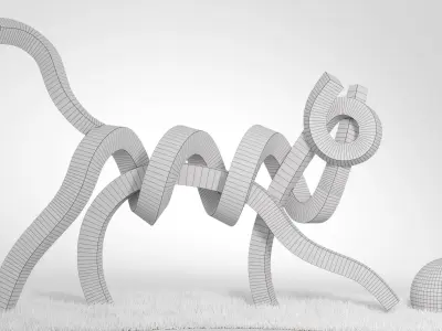 Cat With A Ball 2021 3D model