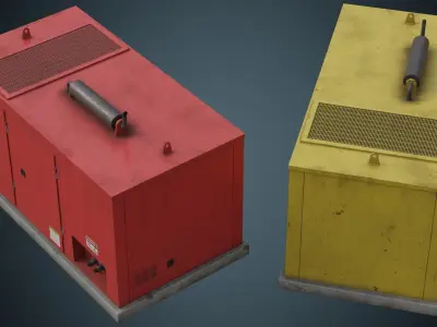 Generator 4B Low-poly 3D model