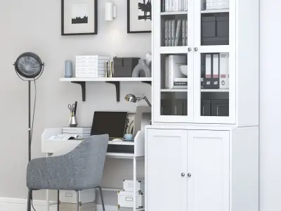 Office workplace 128 3D model