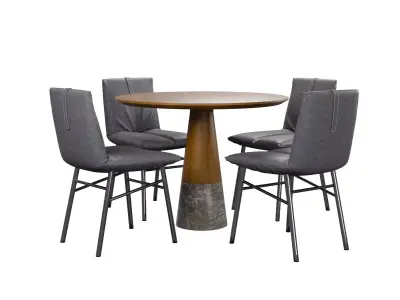 Pil Chairs Echo Table 3D model