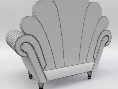 12 Color Armchair 3D Model 3D model