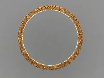 Indian gold bangle jewellery for woman 3D print model