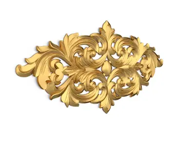 carved classic decorative ornament cnc 3d printing stl 40 3D model