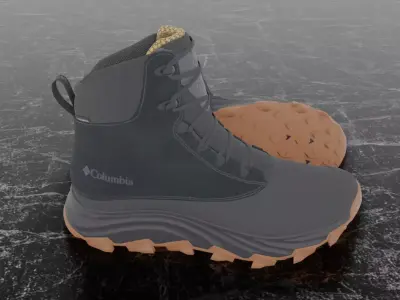 COLUMBIA EXPEDITIONIST SHIELD 3D BOOTS Low-poly 3D model
