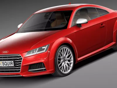 Audi TTS Coupe 2015 3D model