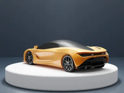 McLaren 720s Basic Model Free 3D print model