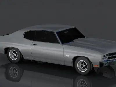 Chevrolet Chevelle SS454 Low-poly 3D model